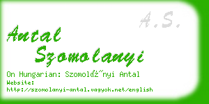 antal szomolanyi business card